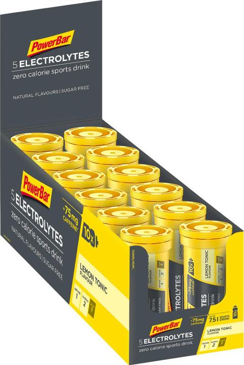 Image du produit Powerbar 5 Electrolytes (Citron, Caféine, 12 x)