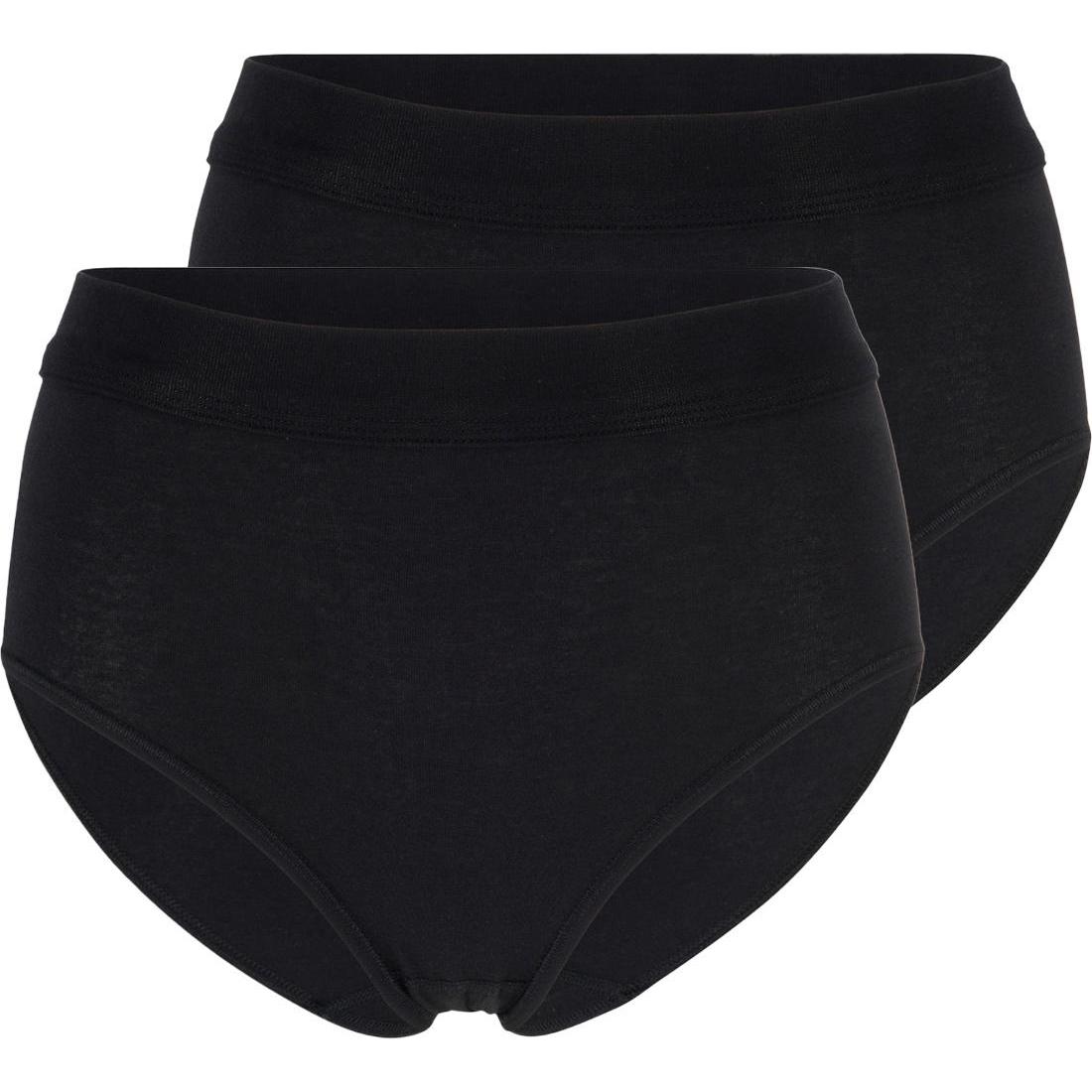 Speidel, Damen, Unterhosen, 2er Pack bio.cotton Plus Maxi Slip, Schwarz, (38, 2er Pack)