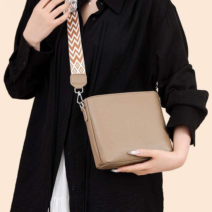 Actual product image Only-Bags.Store Kunstleder Crossbody Umhängetasche, Solid Farbe Messenger Satchel Geldbörse, Casual Fashion