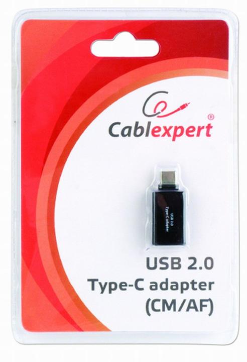 Produktbild Gembird A-USB2-CMAF-01 Kabelschnittstellen-/Gender-Adapter USB Type-C USB Typ-A Schwarz (USB 2.0)