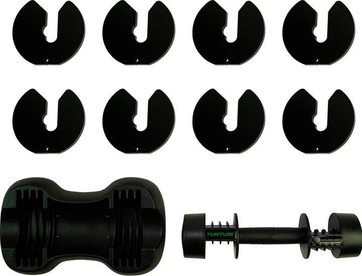 Produktbild Tunturi Verstellbare Selector Kurzhantel (1 x 2.5 kg - 12.5 kg)