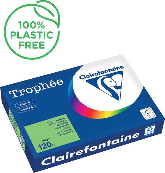 Actual product image Clairefontaine Copy paper Trophee A4 120g/sqm PU=250 sheets may green (120 g/m², A4)