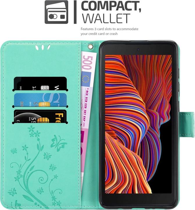 Produktbild Cadorabo Flower Book Hülle (Samsung Galaxy Xcover 5)