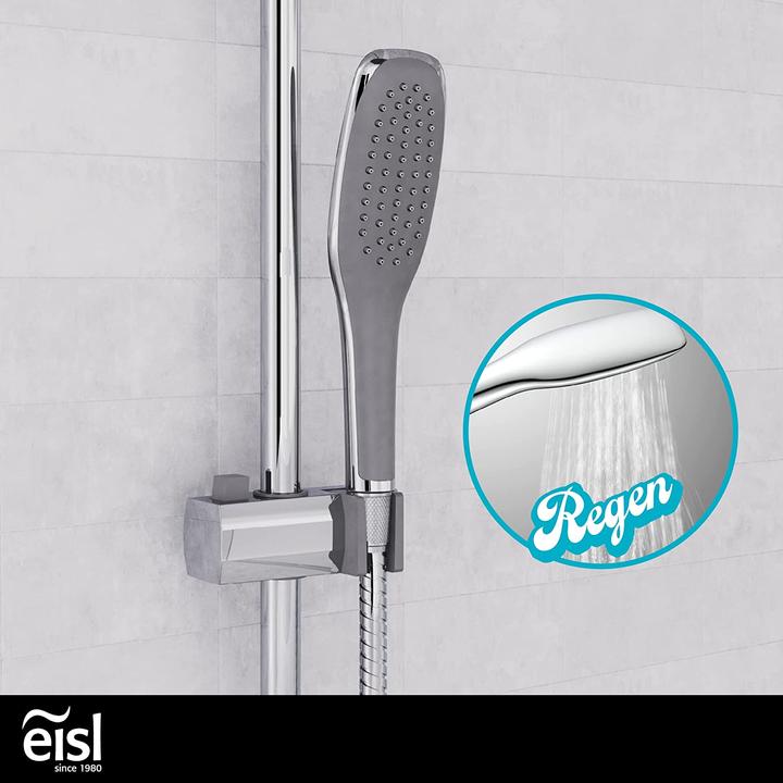 Produktbild Eisl Regendusche Bad EASY FRESH Überkopfbrause-Set Chrom Duschsystem Regenbrause DX12006