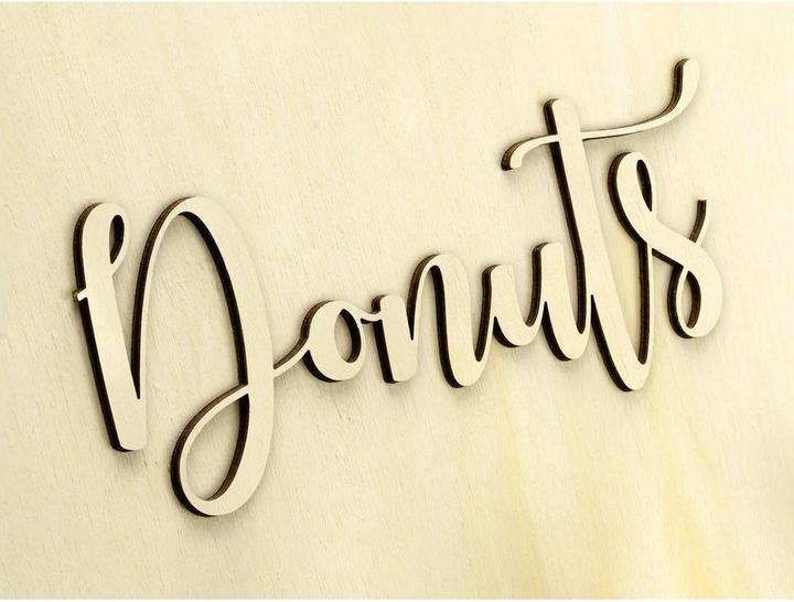 Productafbeelding Partydeco Party Accessoire Donut Wand 45 x 55 cm, Bruin (5 Stuk)