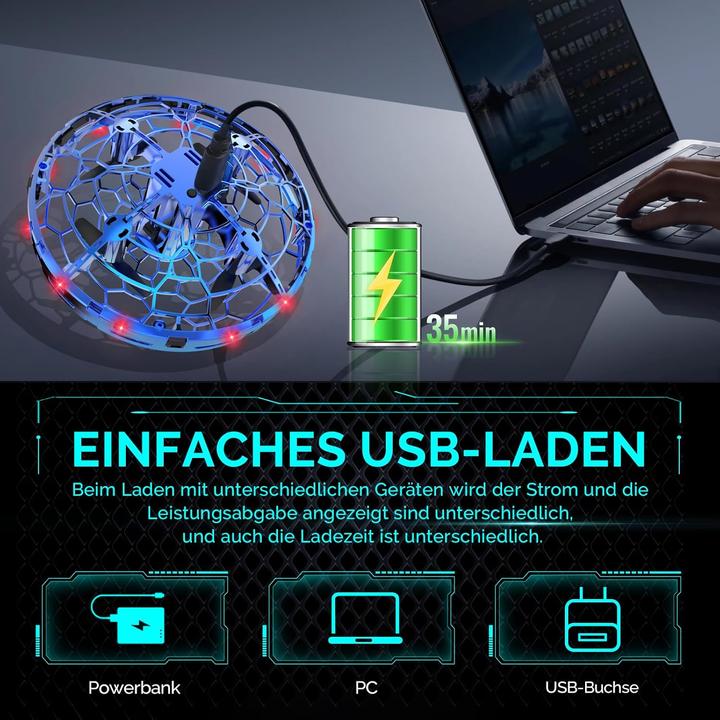 Actual product image Semai Mini UFO Drohne mit LED Licht