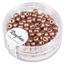 Actual product image Rayher Seed beads, 4mm ø, copper, 150 pieces