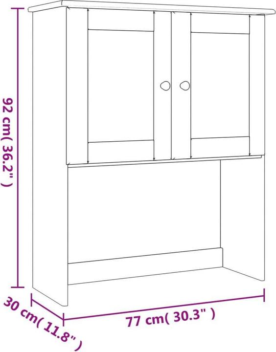 Produktbild vidaXL Sideboard-Aufsatz (77 x 30 x 92 cm)