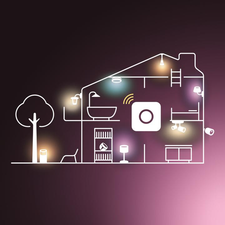 Productafbeelding Philips Hue Tint Wit Kleur Sfeer (E27, 9 W, 1100 lm, 2 x, F)