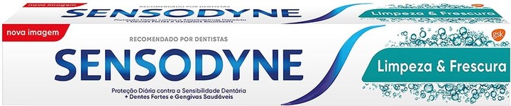 Actual product image Sensodyne Cleansing Refreshing Toothpaste with Fluoride for Sensitive Teeth 75ml (75 ml)