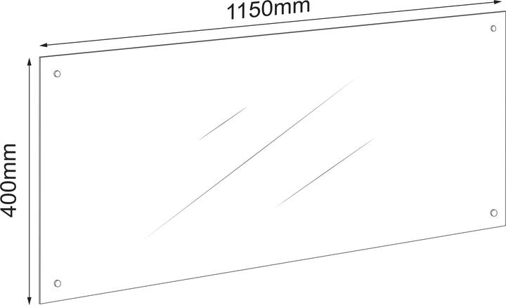 Produktbild VCM Küchenrückwand Spritzschutz 115 x 40 cm (115 x 40 cm)