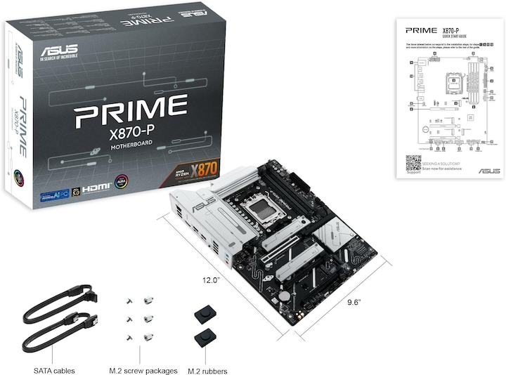 Actual product image ASUS PRIME X870-P (AM5, AMD X870, ATX)