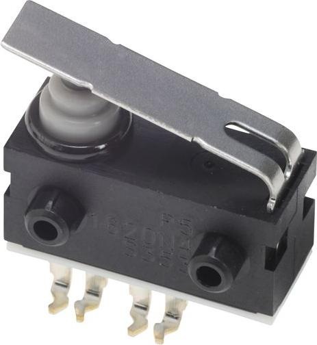 Immagine prodotto Omron Microinterruttore D2AW-R, 100mA, 1 contatto NA, 2N, leva ad anta