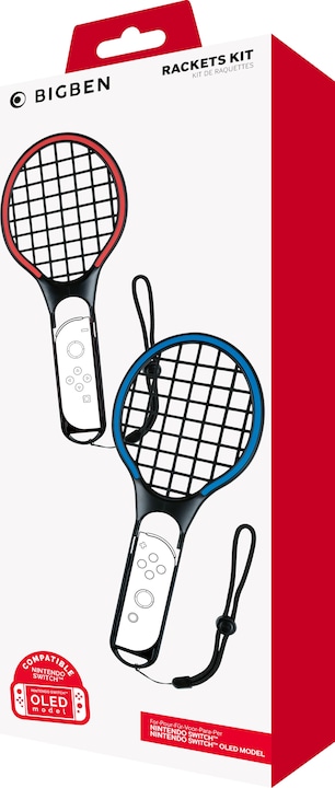 Actual product image Bigben Tennis Rackets Duo Pack (Switch OLED, Switch)