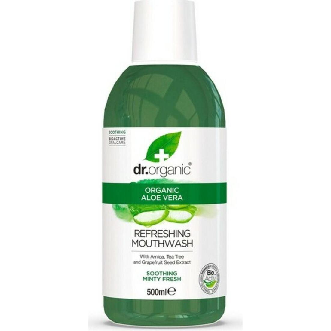 Dr. Organic , Mundspülung, Aloe Vera Enjuague Bucal 500 Ml (500 Ml, Mundspülung, Mundwasser)