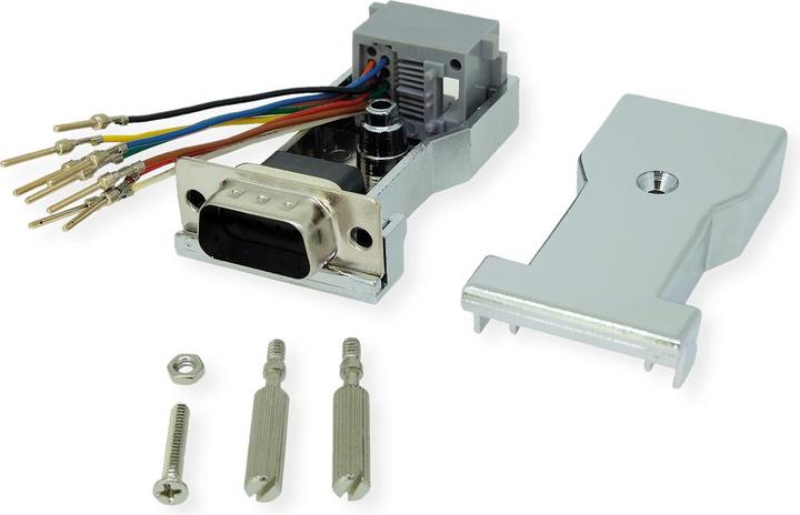 Produktbild Roline RS232 zu RJ45 Adapter (0.05 m)