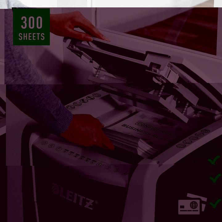 Actual product image Leitz IQ Shredder Office 300 P-5 80160000 (Microcut)