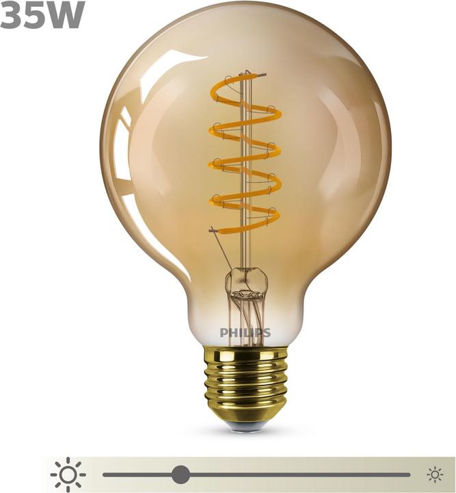 Image du produit Philips Lampe LED G120 7W (50W) WW clear D (E27, 7 W, 250 lm, 1 x, A)