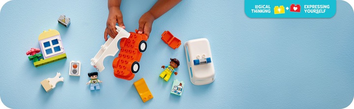 Image du produit LEGO Rettungswagen mit Fahrer (10447)