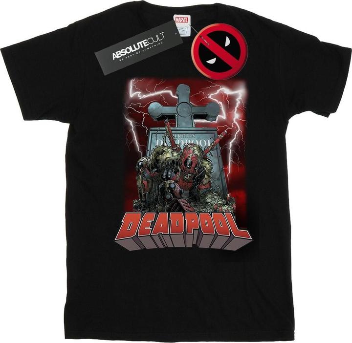 Actual product image Mens Deadpool Grave T-Shirt (M)