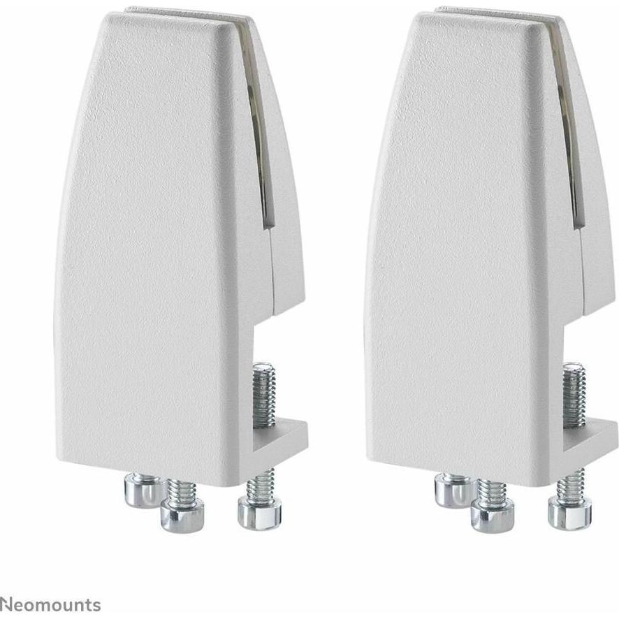 Neomounts Desk Clamp for NS-GLSPROTECTXXX - suited for desk thickness - set of 2 pieces, Digital Signage Zubehör, Weiss