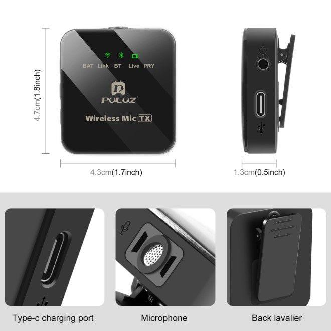 Immagine prodotto Puluz Doppio microfono lavalier USB-C