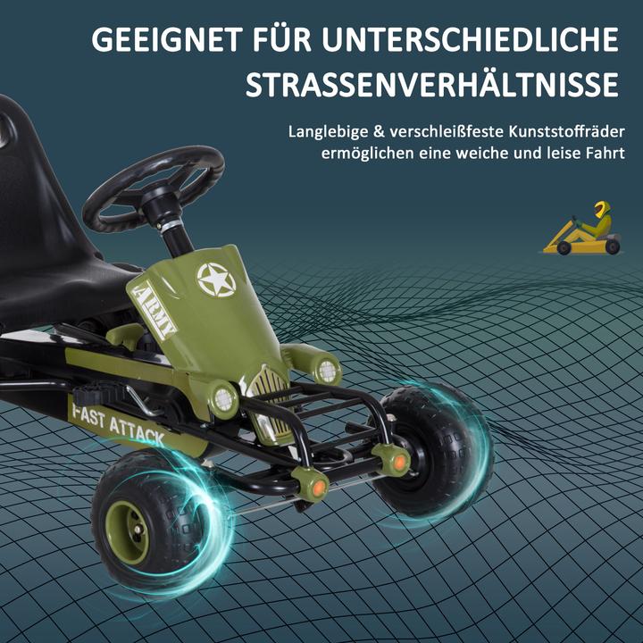 Produktbild Homcom Kinder Tretauto mit Handbremse