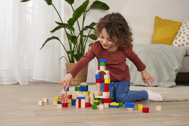 Actual product image Eichhorn Wooden building blocks 75 years