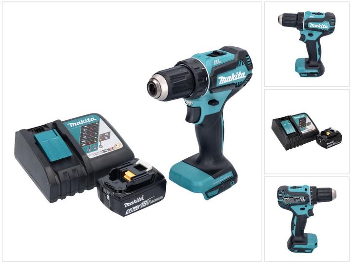 Produktbild Makita DDF 485 RT1 Akku Bohrschrauber 18 V 50 Nm Brushless + 1x Akku 5,0 Ah + Ladegerät