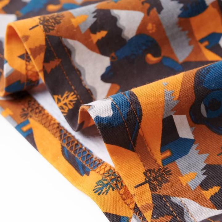 Produktbild vidaXL Kinderpyjama mit Langen Ärmeln Cognac 92,Material: 100 (92)