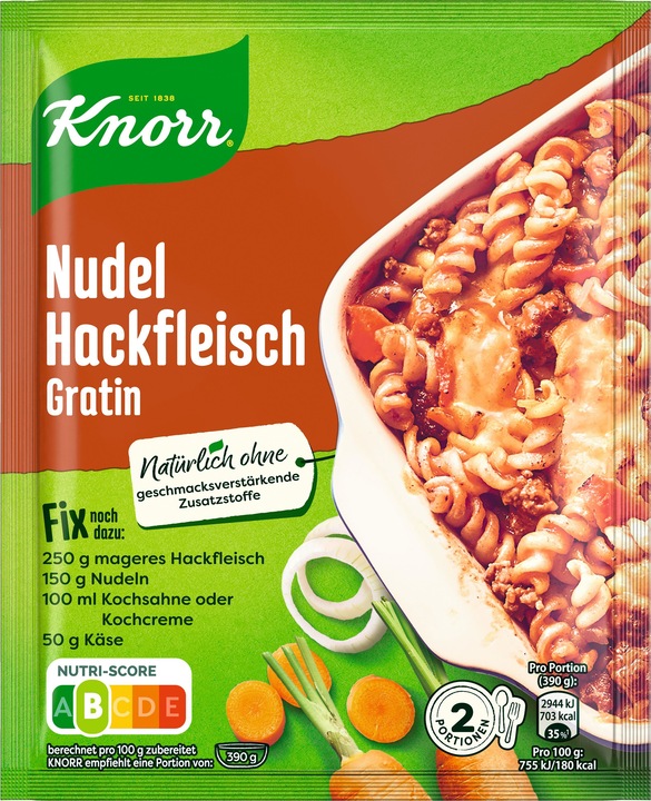 Actual product image Knorr Fix pasta mince gratin (36 g)