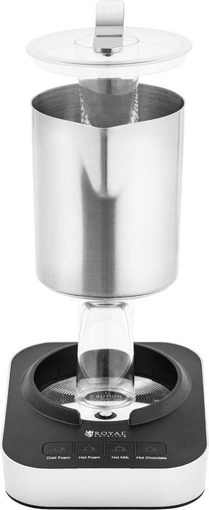 Produktbild Royal Catering Elektrischer Milchschäumer Milchaufschäumer Induktion 0,6 l 4 Programme (600 ml)