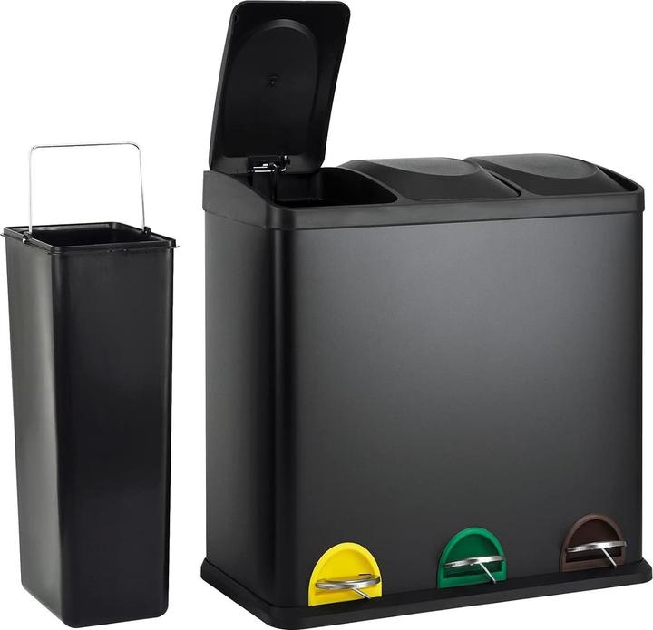Produktbild Svita Treteimer für Mülltrennung (60 Liter, 3x20L) (60 l)