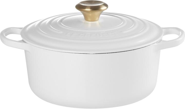 Actual product image Le Creuset 4,2 litre - Emaljeret støbejern - White (Casserole + Stewpot, Saucepan, Cast iron)