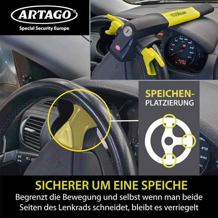 Produktbild Artago Lenkradschloss