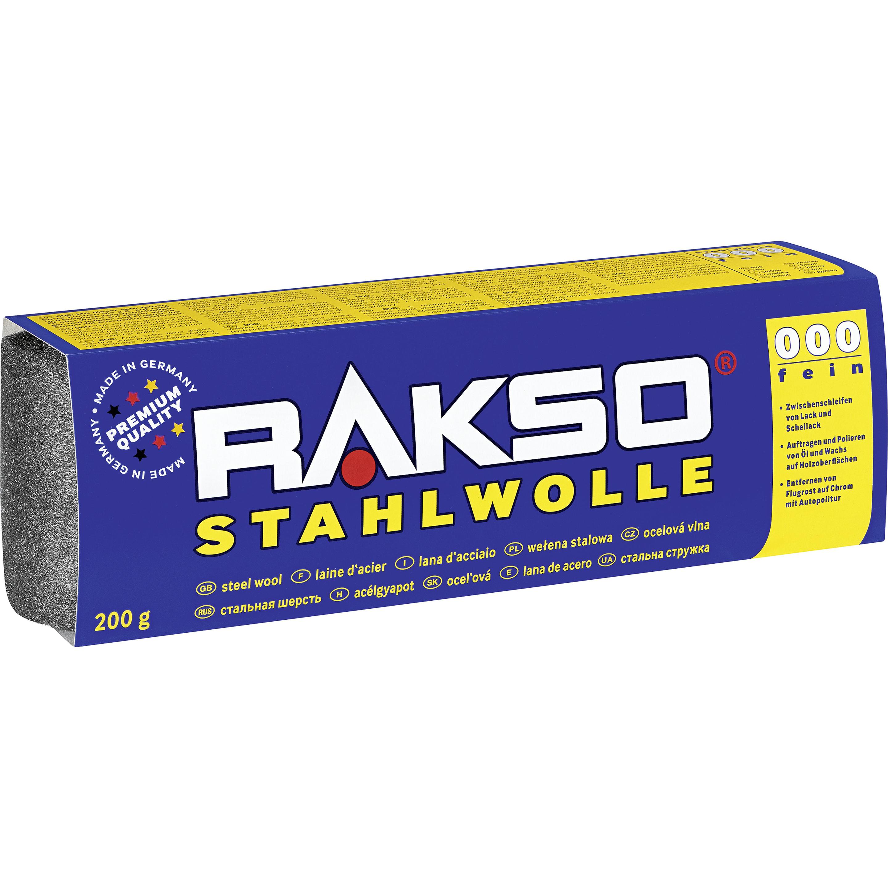 Rakso Stahlwolle, Reinigungsutensil, Silber