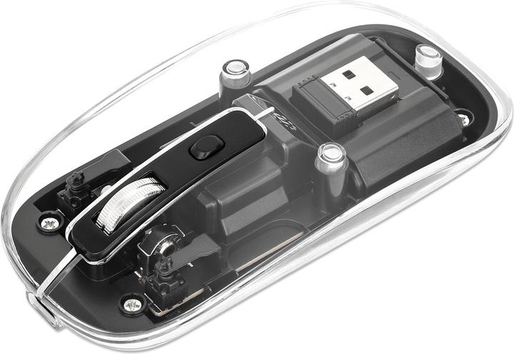 Produktbild Manhattan MH Transparent 4D mouse, Black (Kabellos)