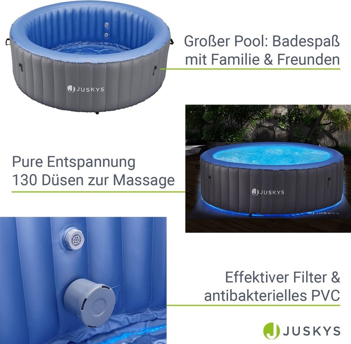 Produktbild Juskys Whirlpool Palmira (6 Pers.)