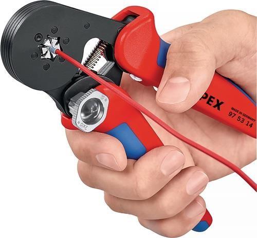 Produktbild Knipex Selbsteinstellende Crimpzange für Aderendhülsen (180 mm)