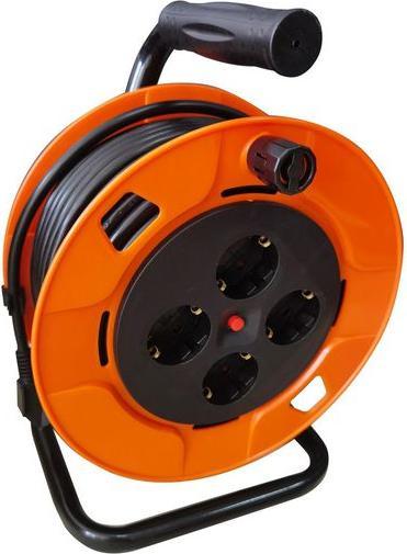Produktbild RS PRO Kabeltrommel, 25m, 4-fach, Typ F – Deutsche (25 m)