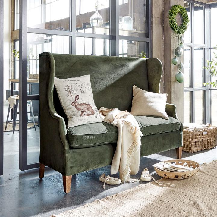 Produktbild Loberon Sofa Ombra antikgrün (Ecksofa)