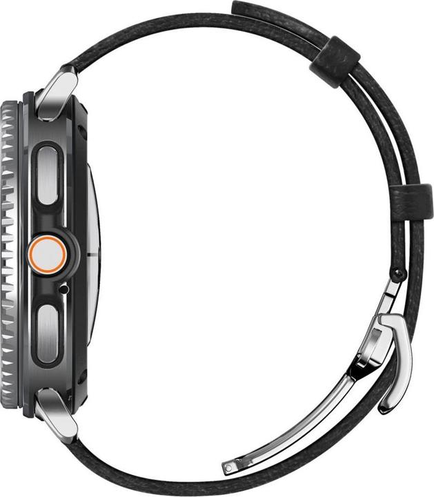 Image du produit Spigen - Enzo - Samsung Galaxy Watch8 40mm/Watch8 44mm/Watch8 Classic, Genuine Goat Leather - Black (20 mm, 22 mm, Cuir naturel, Cuir véritable, Cuir véritable)