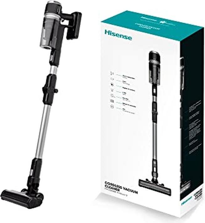 Actual product image Hisense HVC6264BK handheld vacuum Black Bagless