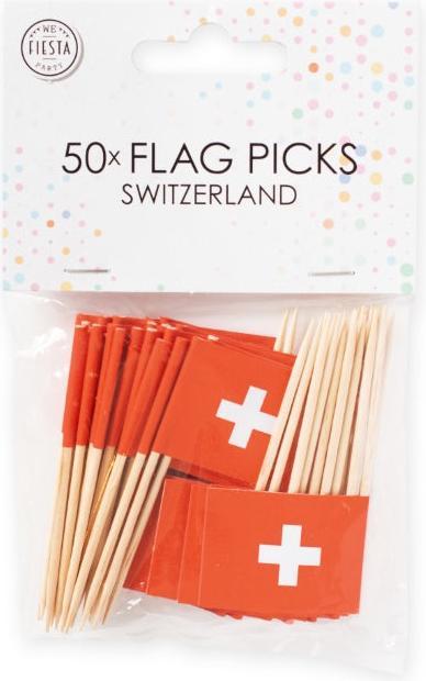 Actual product image Fiesta Switzerland mini flag sticks (50 Piece)