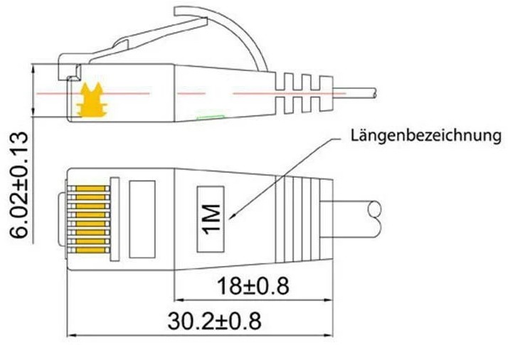 Actual product image Wirewin Network cable (UTP, CAT6, 3 m)