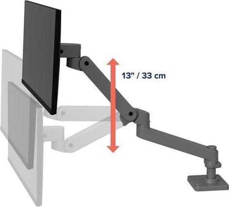 Produktbild Ergotron LX PRO ARM SINGLE DISPLAY DESK GROMMET MOUNT Darkgrey (Tisch, 34", 10 kg)