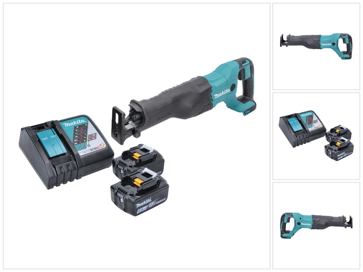 Produktbild Makita DJR 186 RT Akku Reciprosäge Säbelsäge 18 V + 2x Akku 5,0 Ah + Ladegerät