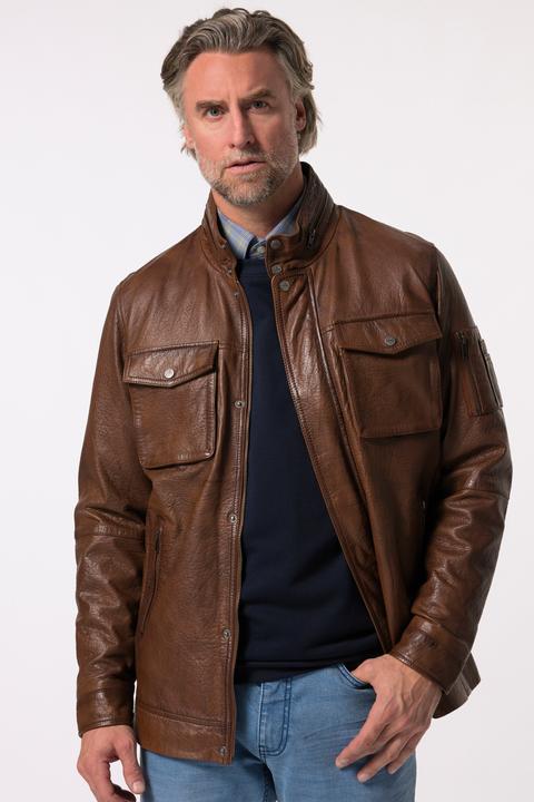 Produktbild Boston Park Lederjacke, Leder, Lammnappa, Stehkragen, Zipper, bis 84/86 (80)