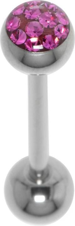 Produktbild Bijouteria Zungenpiercing (Kristall, Epoxiharz, Chirurgenstahl 316L)