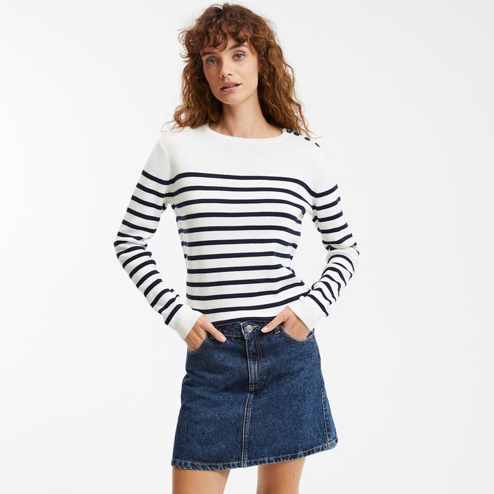 Produktbild La Redoute Collections Gestreifter Pullover (XS)